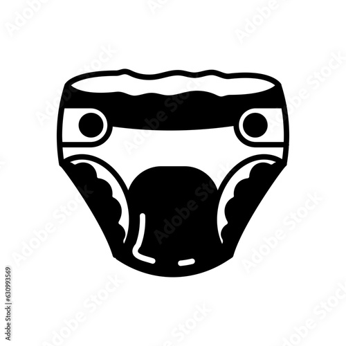 Diaper icon in vector. Illustration