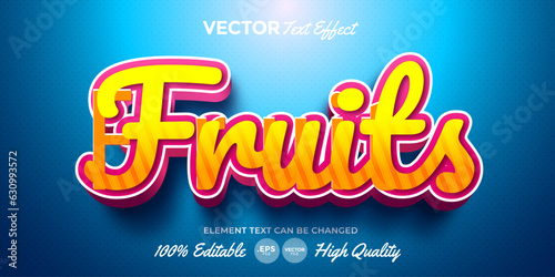 Fruit Text Effect