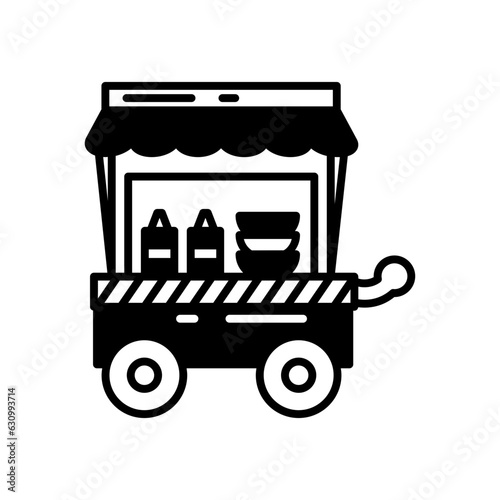 Food Stall icon in vector. Illustration