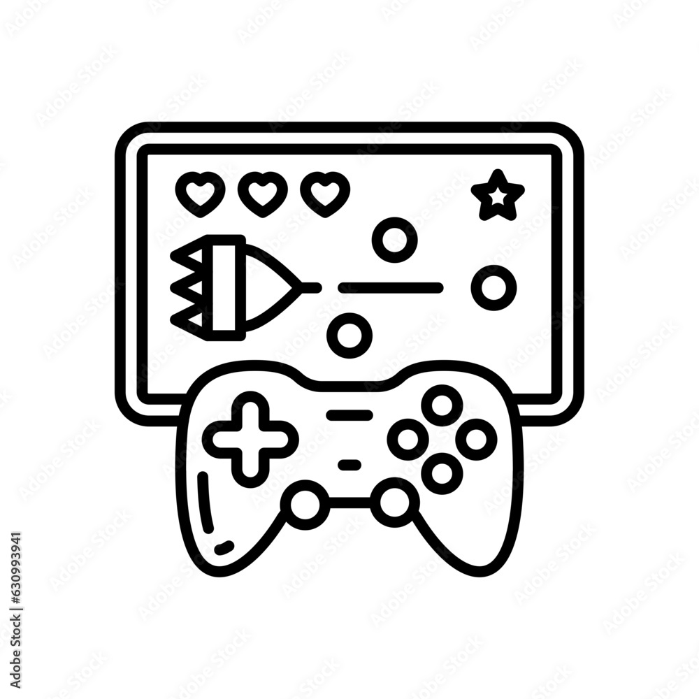 Video Games icon in vector. Illustration