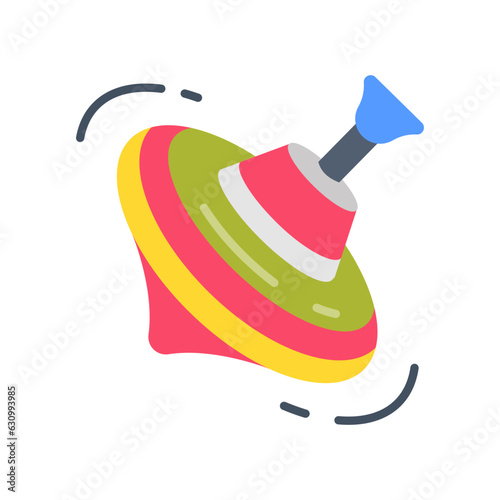 Spinner top icon in vector. Illustration