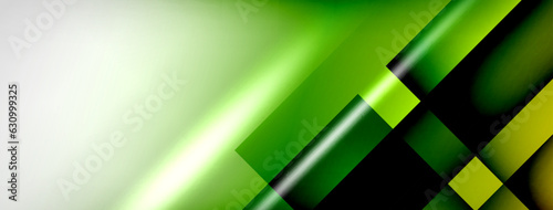 Light and shadow squares and lines abstract background