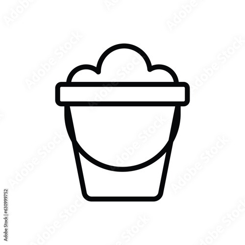Sand Basket icon vector stock illustration.