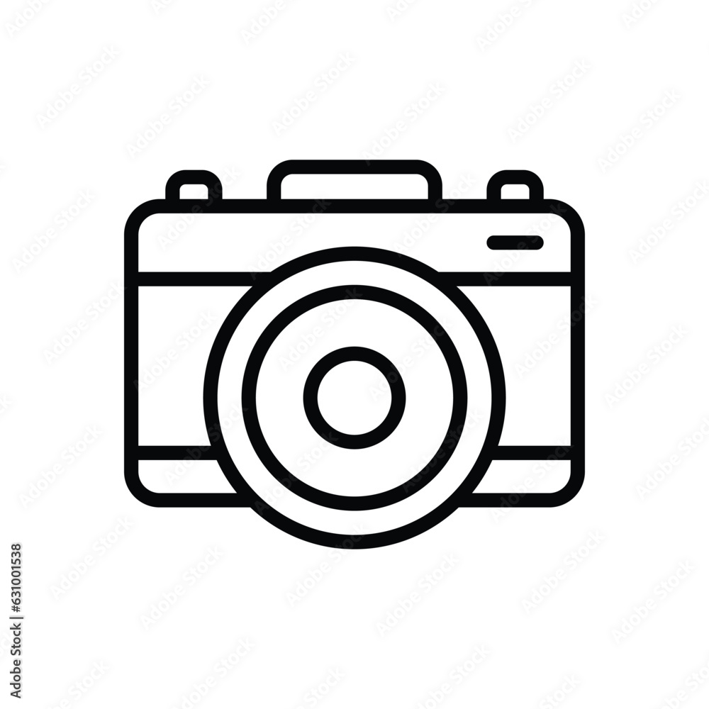 Camera icon vector stock illustration. Camera icon vector stock illustration.