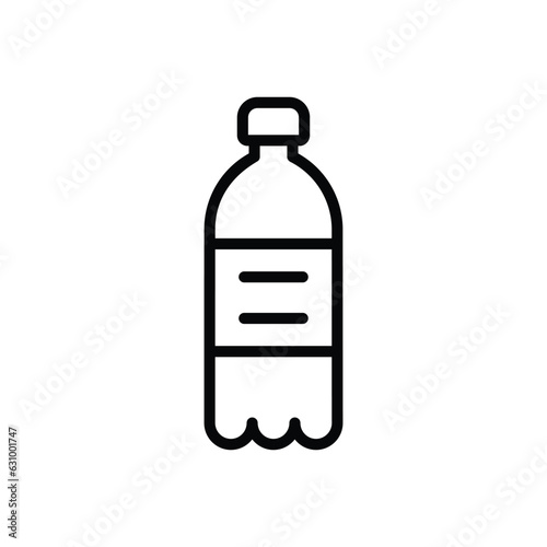 Water Bottle icon vector stock illustration.