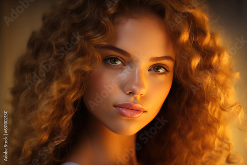 Beauty Portrait Of Model With Radiant And Glowing Complexion