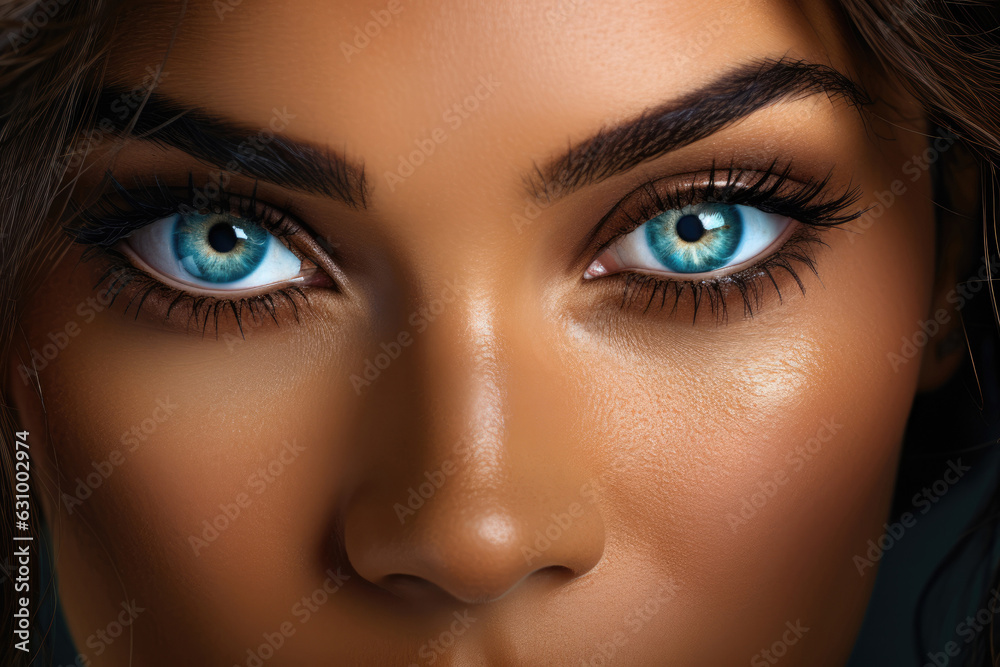 Beauty Portrait Of Model With Striking And Mesmerizing Eyes Beauty Portrait Of Model With Striking And Mesmerizing Eyes