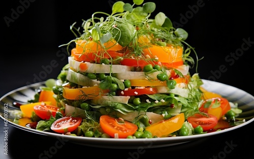 Veggie Medley Salad. Generative AI