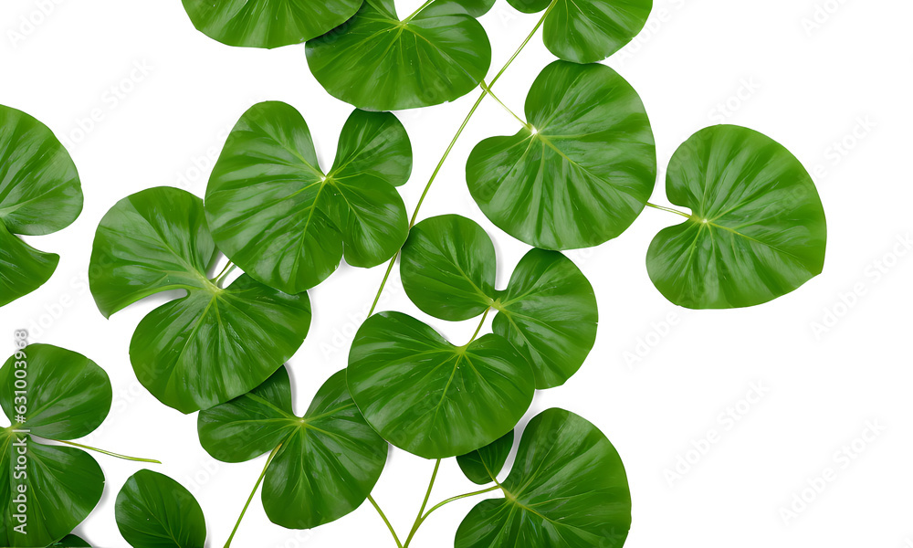 Green Plant On White Background Green Plant On White Background