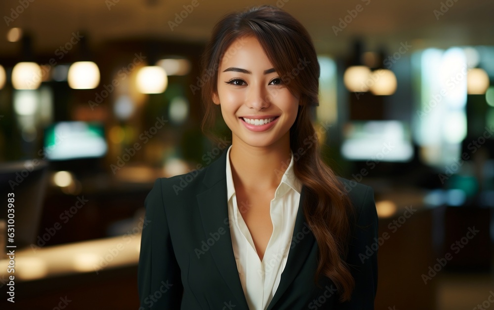 Young Asian Woman. Generative AI