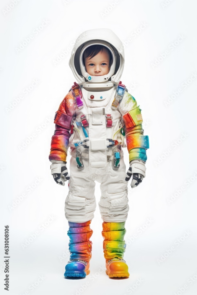 The Little Astronaut - Colorful Spacesuit, A Fictional Character Created by Generated AI. The Little Astronaut - Colorful Spacesuit, A Fictional Character Created by Generated AI.