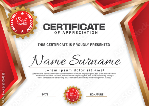 Φωτογραφία professional certificate design template