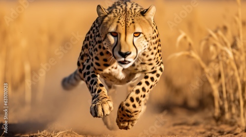 cheetah in the savannah © grocery store design