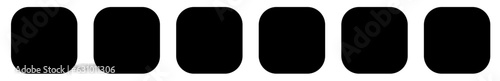 blank six square icon background 