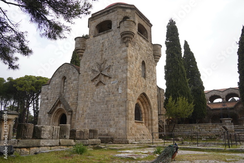 Mount Filerimos. Filerimos Monastery. Acropolis of Ialyssos Rhodes Greece
