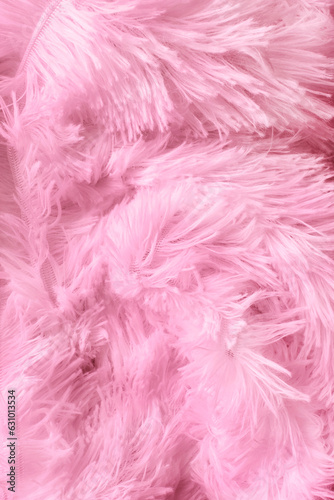 Pink artificial fur