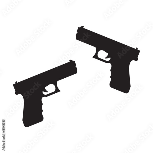 Firearms icon vector