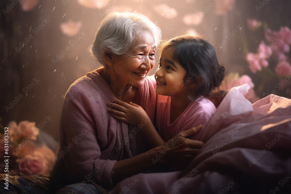 The Bond between a Old Lady and a Child - A Heartwarming Moment
