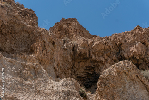 Cueva de montañas de Masada