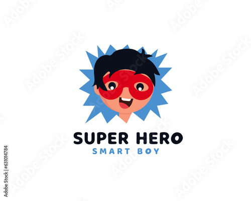 Super Hero Smart Boy Creative Logo Design