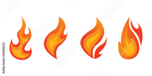 vector great flames with different designs