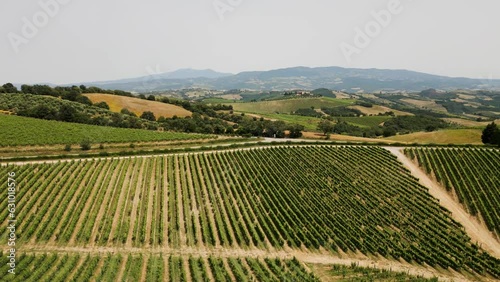 Wallpaper Mural Drone panorama tracking shot of a panorama in tuscany Torontodigital.ca