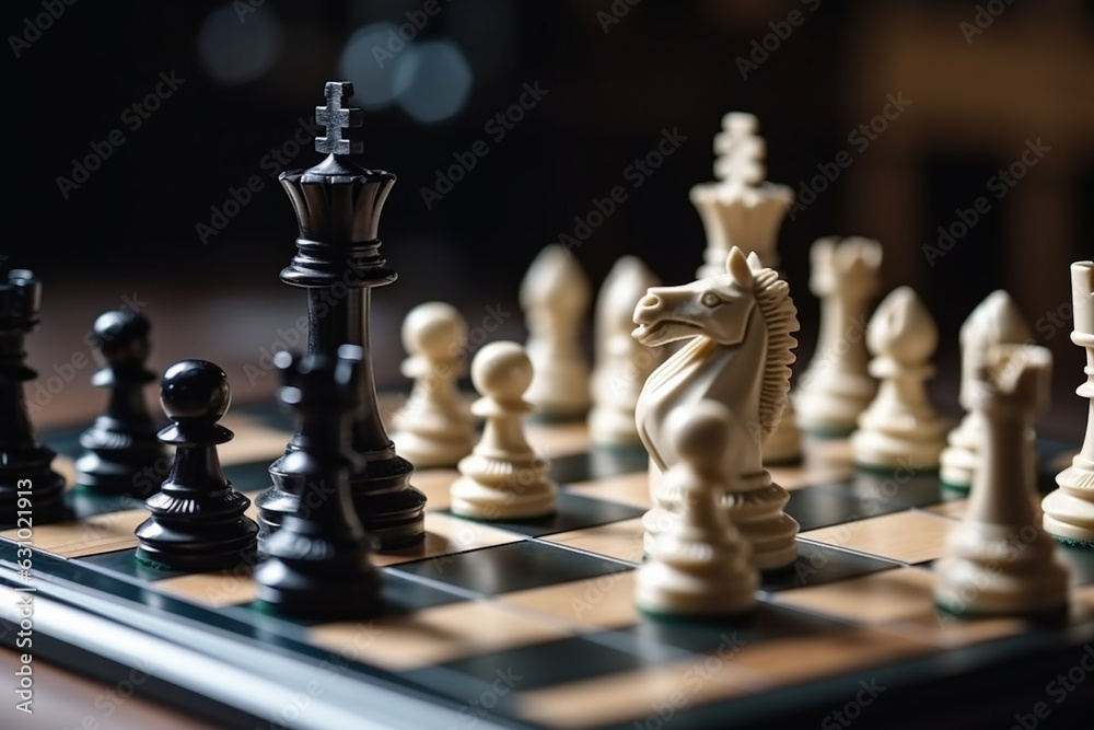 Strategic Chess Pieces on Board - Master the Game of Strategy with Generative AI Tools Strategic Chess Pieces on Board - Master the Game of Strategy with Generative AI Tools