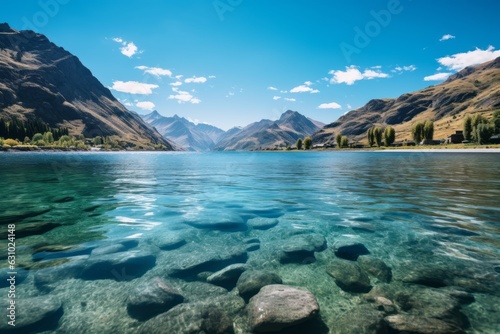 Serene And Calm Lake In a Mountain, Generative AI