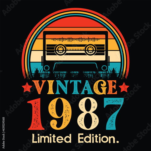 Vintage 1987 Limited Edition Cassette Tape