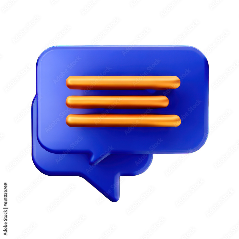 chat box, plastic 3d style, isolated transparency background. chat box, plastic 3d style, isolated transparency background.