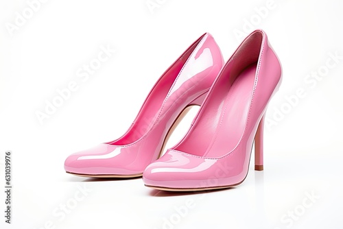 Blink Pink Barbie Shoes high heels on white background