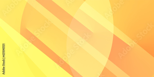Yellow, Orange and Red Abstract Background Design - Geometric Shapes: Circles, Triangles, Squares, Stripes, Lines - Color Gradient - Modern, Futuristic, Colorful and Bright Web Banner © bagotaj