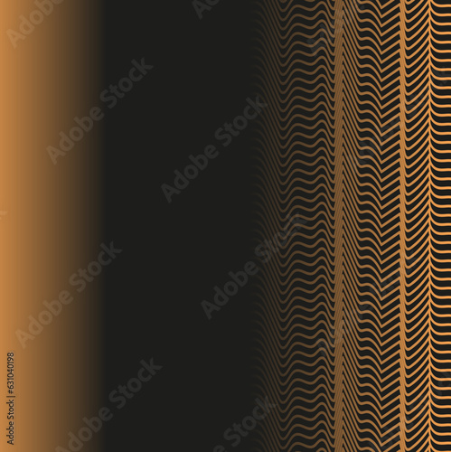 Golden striped texture with impenetrable darkness in front.