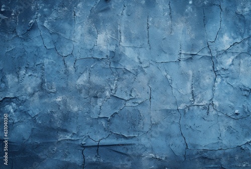 abstract blue texture cement concrete wall background. generative ai