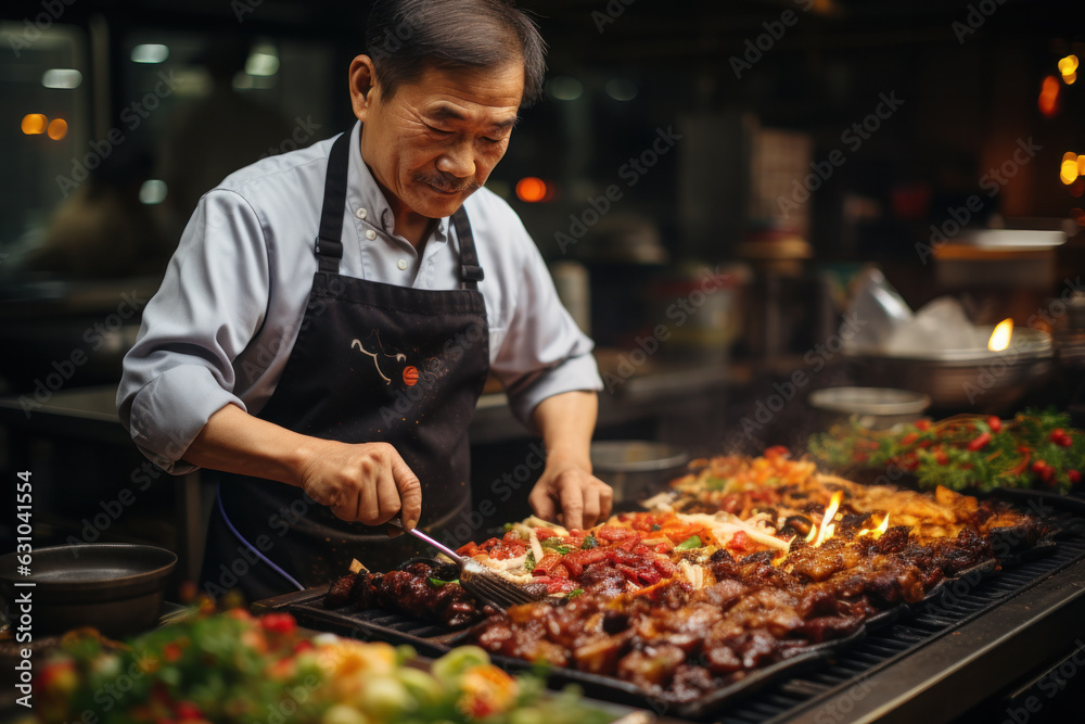 Top view of a Thai street food ,The market in Thailand is full of food. And will sell on the street,street food thailand Top view of a Thai street food ,The market in Thailand is full of food. And will sell on the street,street food thailand
