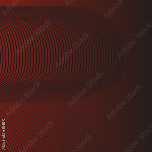 The striped rounded structure is faintly visible, as if at night.