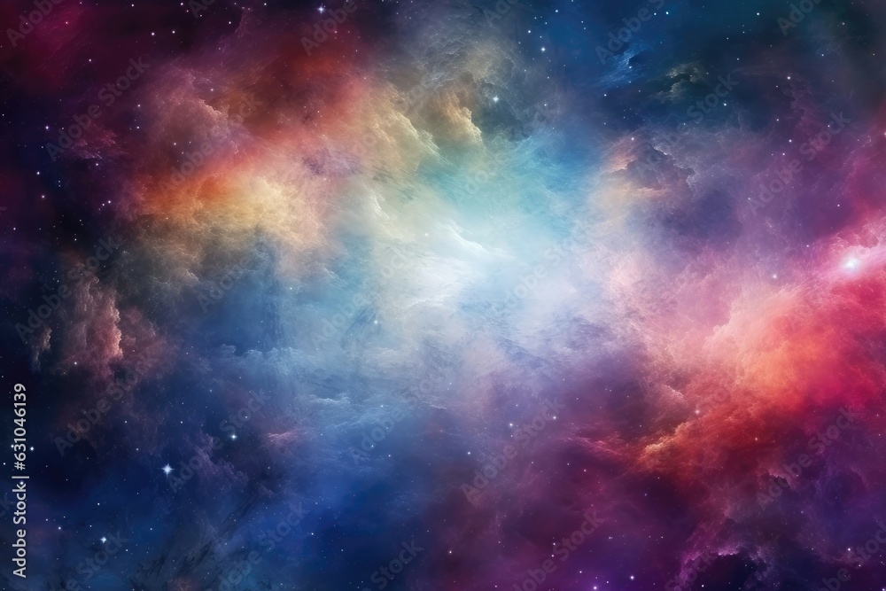 Celestial nebula texture background, vibrant and colorful interstellar ...