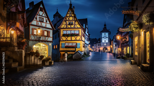 Rothenburg ob der tauber medieval famous german town