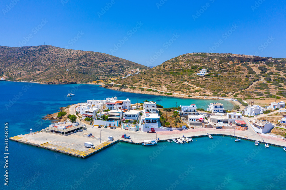 The picturesque harbor of Lipsi island, Dodecanese, Greece