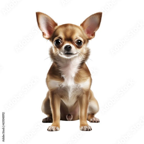 Cute chihuahua full body on white background © EnelEva