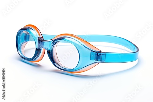 Swimming glasses isolated on white background