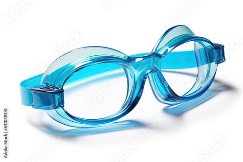 Swimming glasses isolated on white background