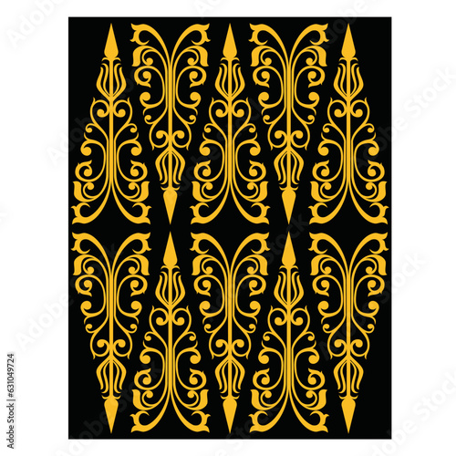 
Vector illustration for the Malay Riau Indonesia pattern motif, namely 