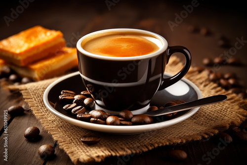 Coffee Espresso Cup  Coffee Beverage Espresso Shot Created with Generative AI Tools