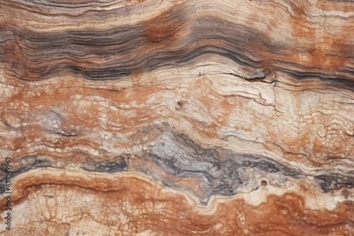 Petrified wood texture background, fossilized and ancient wood grains, natural and geological surface, rare and preserved © Kanisorn