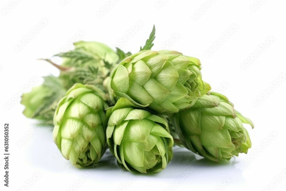 Green hop plant fresh. Generate AI Green hop plant fresh. Generate AI
