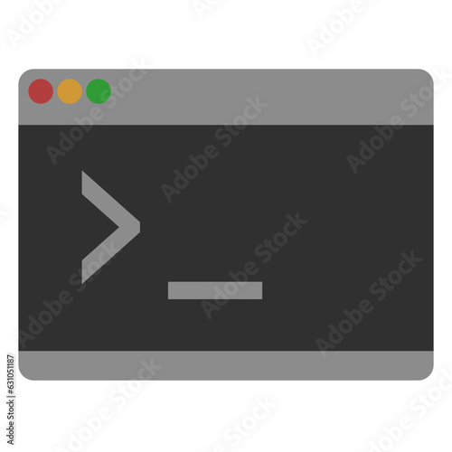 2d icon of a cmd - command line - terminal