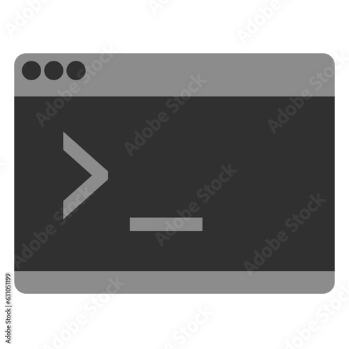 2d icon of a cmd - command line - terminal