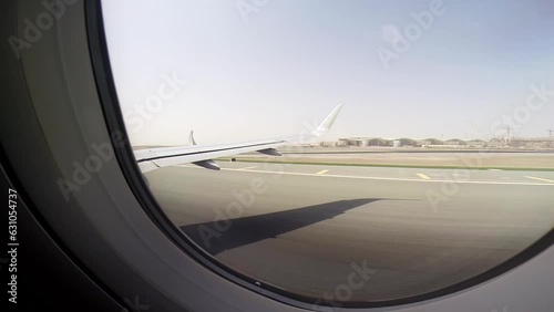 Plane landing in Seychelles, Airport in Mahe near Victoria, view of Seychelles from the plane, airport, runway, dream trips, exotic dream journey photo