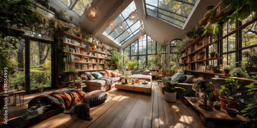  Beautiful cosy jungle apartment indoors

